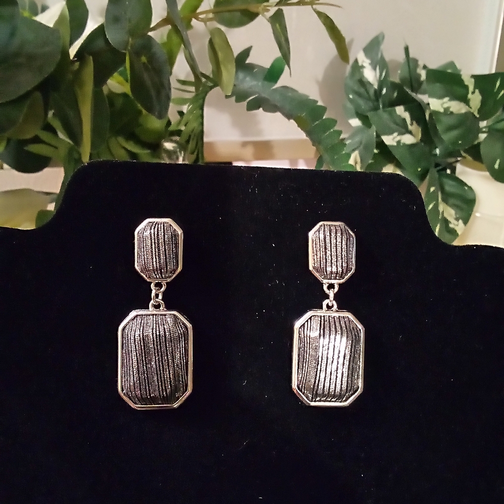 Elegant Silver Drop Earrings